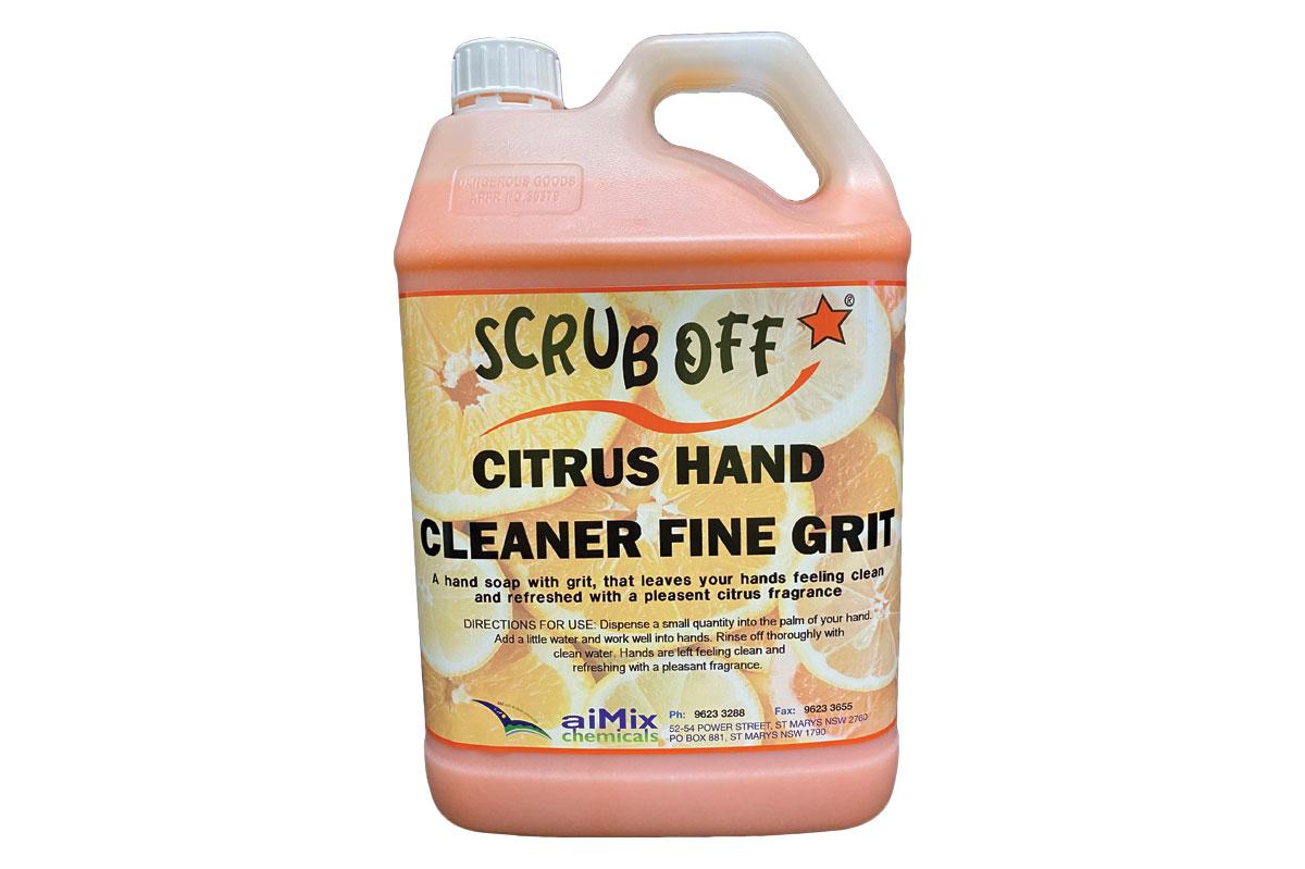 Scrub off grit – Industrial Hand Wash